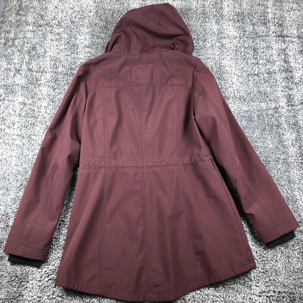 Bass Coat Womens Medium Purple Hooded Lined Parka Winter Zip Pockets Outdoor - Picture 4 of 12